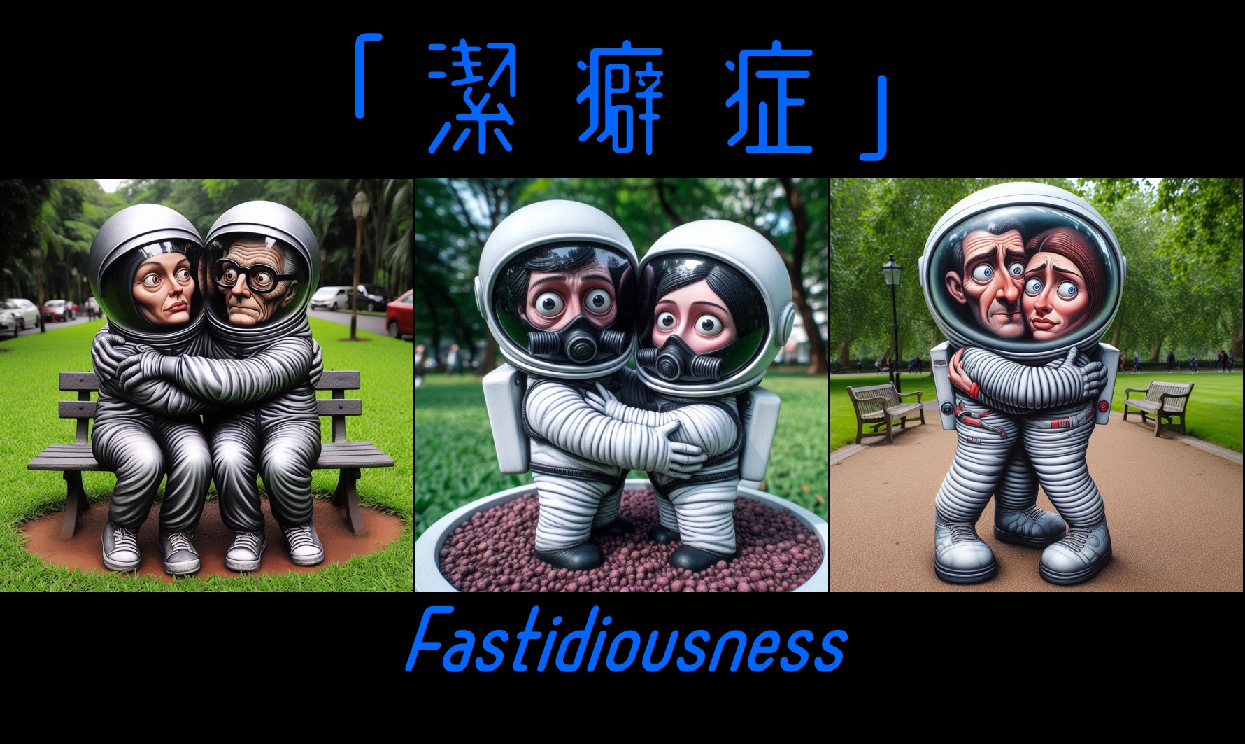 潔癖症(Fastidiousness) - AIで描く風刺画